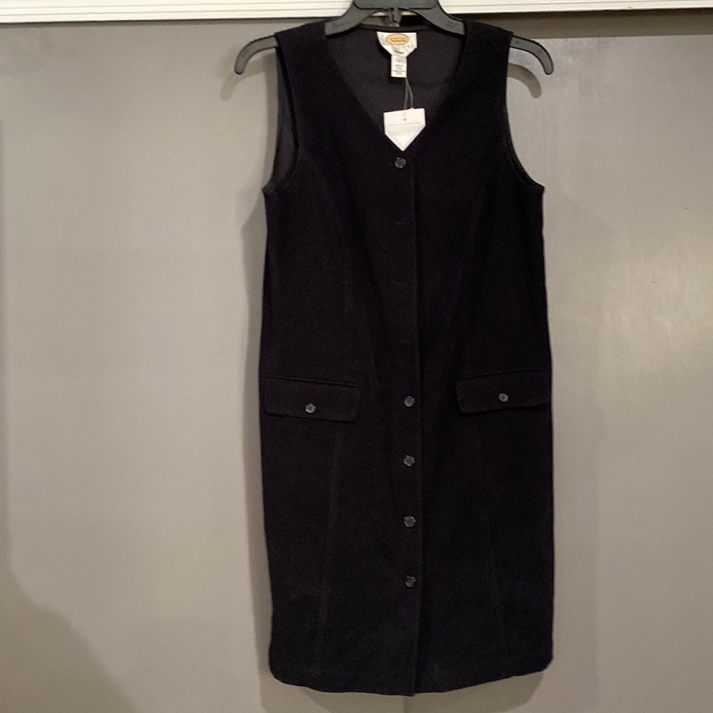 Talbot petites stretch, black sleeveless dress, size 4